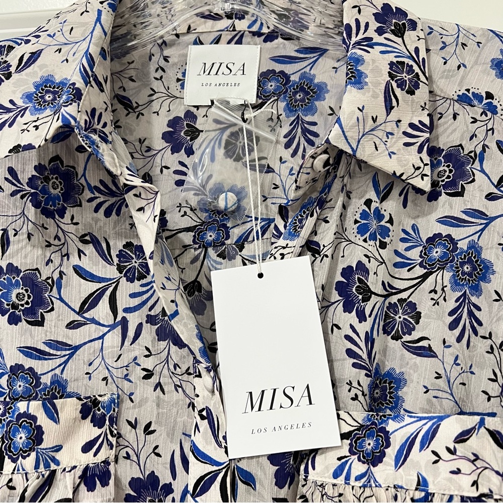 Misa Los Angeles Aydeniz Maxi Dress Floral Print Boho Dress Size XS/S - Picture 8 of 13